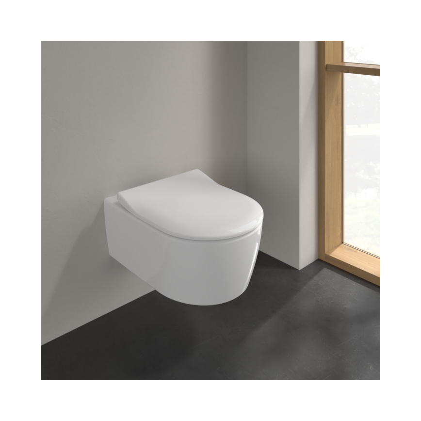 Villeroy & Boch 9M87S101 - Сидіння для унітазу SoftClose AVENTO біле