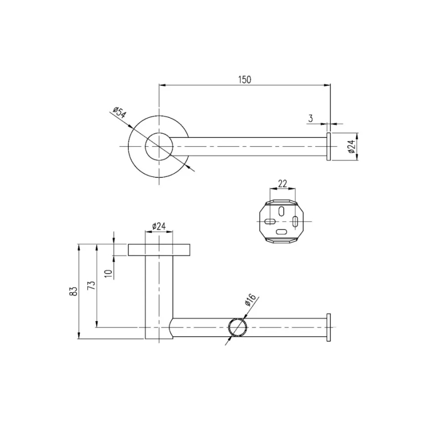 Villeroy & Boch TVA15101400061 - Тримач туалетного паперу ELEMENTS глянцевий хром