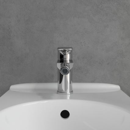 Villeroy & Boch TVB10420111061 - Смеситель для биде O.NOVO + донный клапан, полированный хром
