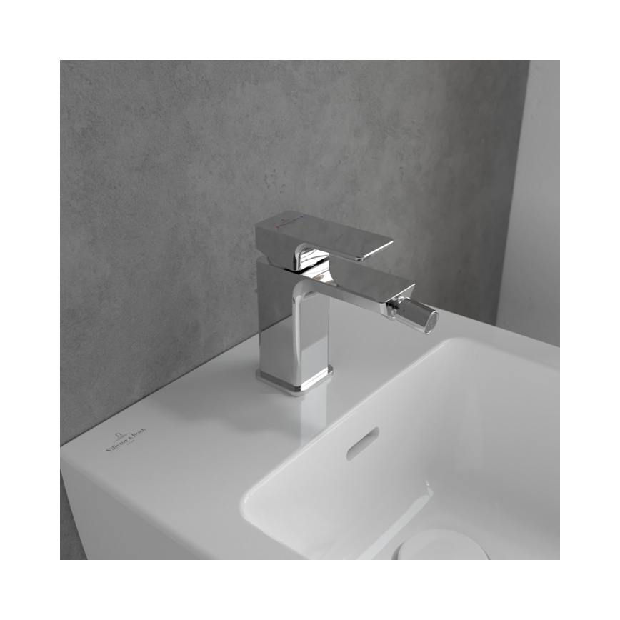 Villeroy & Boch TVB11200100061 - Змішувач для біде + зливний клапан SUBWAY 3.0, полірований хром