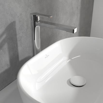 Villeroy & Boch TVW10300500061 - Смеситель для раковины + слив ARCHITECTURA 32,9 см полированный хром