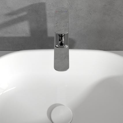 Villeroy & Boch TVW10410511061 - Раковинный смеситель + сливная арматура O.NOVO 29,5 см глянцевый хром