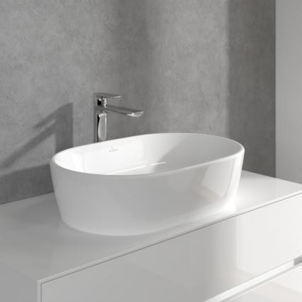 Villeroy & Boch TVW10410511061 - Раковинный смеситель + сливная арматура O.NOVO 29,5 см глянцевый хром