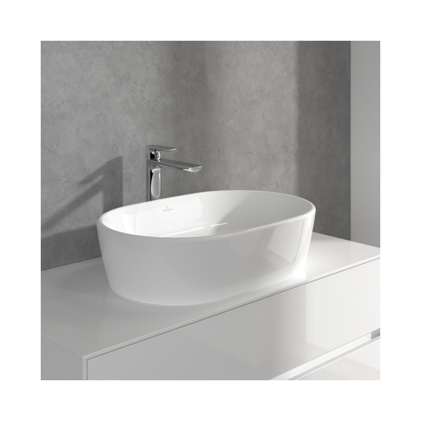 Villeroy & Boch TVW10410511061 - Раковинный смеситель + сливная арматура O.NOVO 29,5 см глянцевый хром