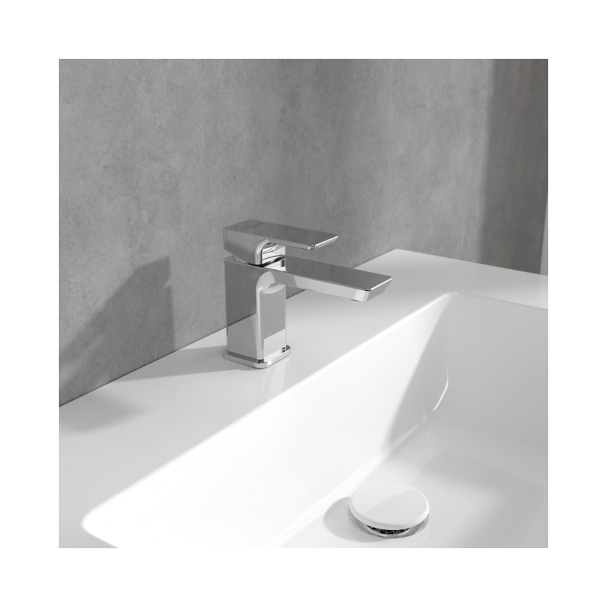 Villeroy & Boch TVW11200100161 - Раковинний змішувач SUBWAY 3.0 12,5 см полірований хром