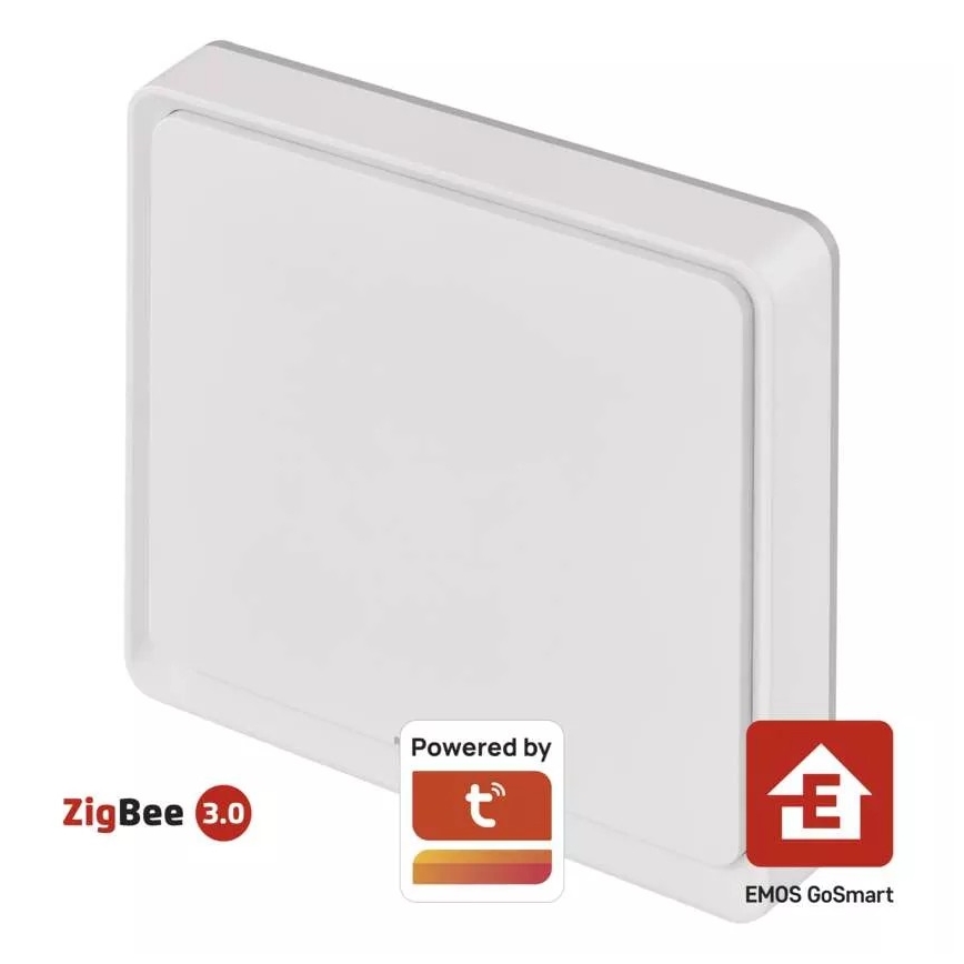 Вимикач 1-кнопковий GoSmart 1xCR2430 Tuya білий