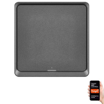 Вимикач 1-кнопковий GoSmart 1xCR2430 Tuya чорний