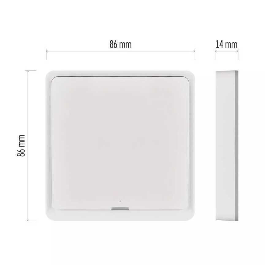 Вимикач 1-кнопковий GoSmart 1xCR2430 Tuya білий