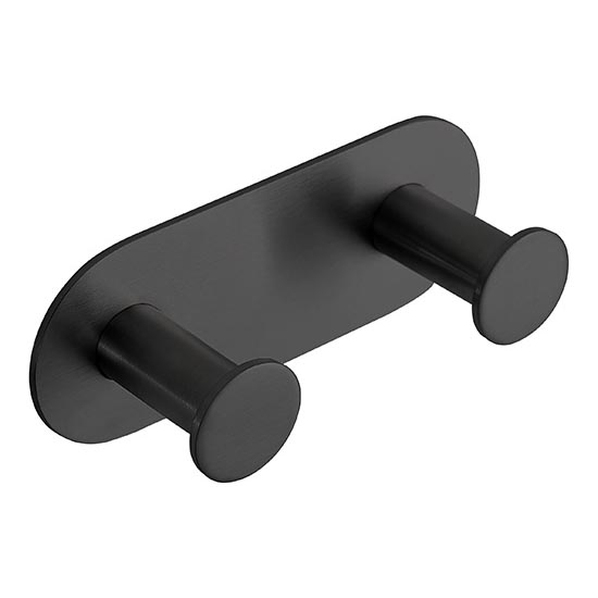 Вішак 11,5x4,5 см нержавіюча сталь/чорний