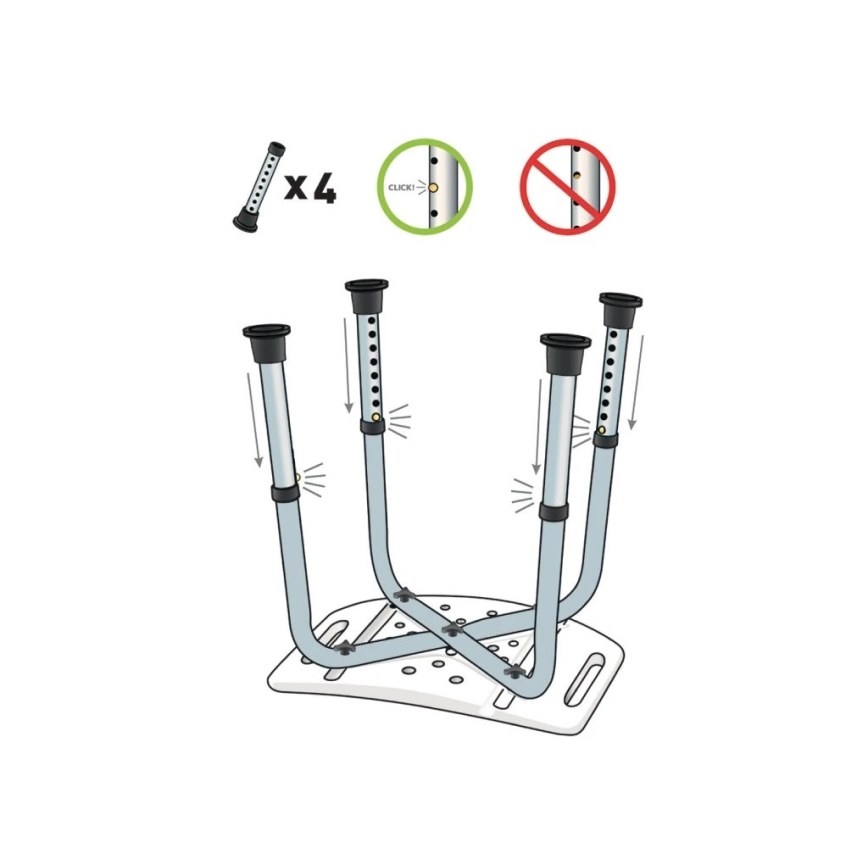 Vitility - Табурет для душа 53x49,5 cm, белый