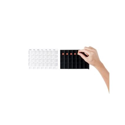 Vitility - Тижневий дозатор ліків білий/чорний