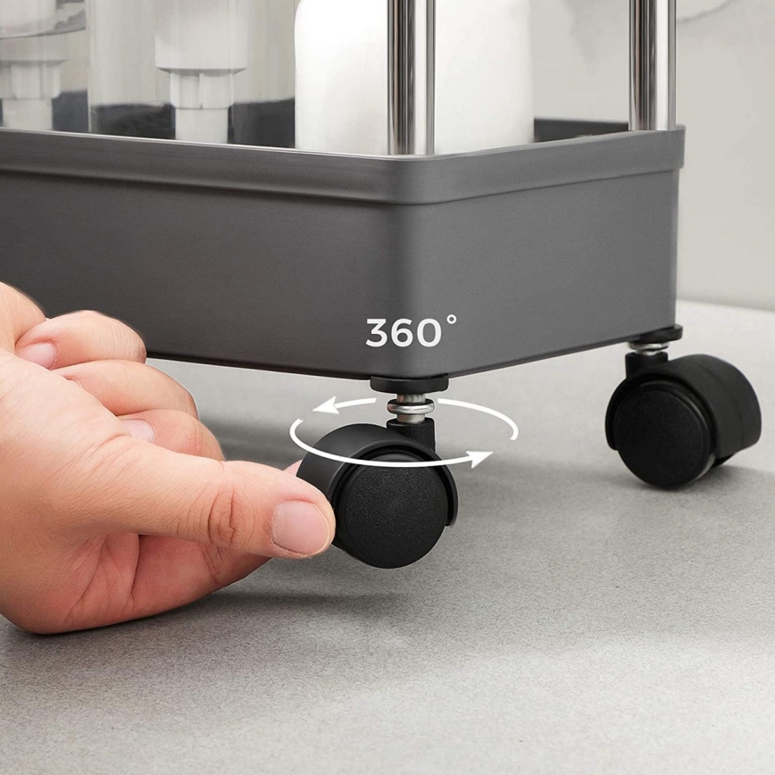 Візок для зберігання на колесах MARGE, сірий