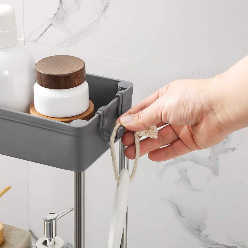 Візок для зберігання на колесах MARGE, сірий