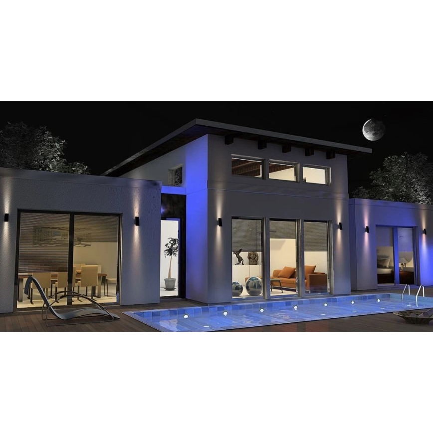 Viking - світлодіодний сонячний настінний світильник з регулюванням яскравості LED/1,5W/3,7V IP65 4000K 2000 mAh