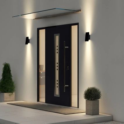 Viking - світлодіодний сонячний настінний світильник з регулюванням яскравості LED/1,5W/3,7V IP65 4000K 2000 mAh