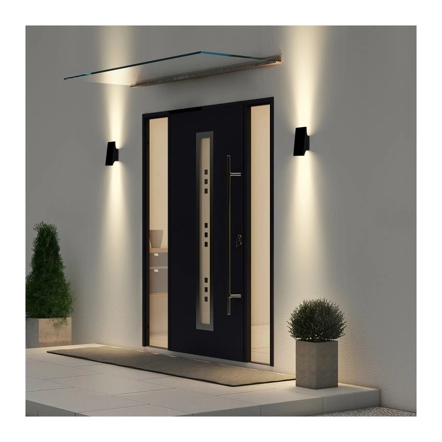 Viking - світлодіодний сонячний настінний світильник з регулюванням яскравості LED/1,5W/3,7V IP65 4000K 2000 mAh