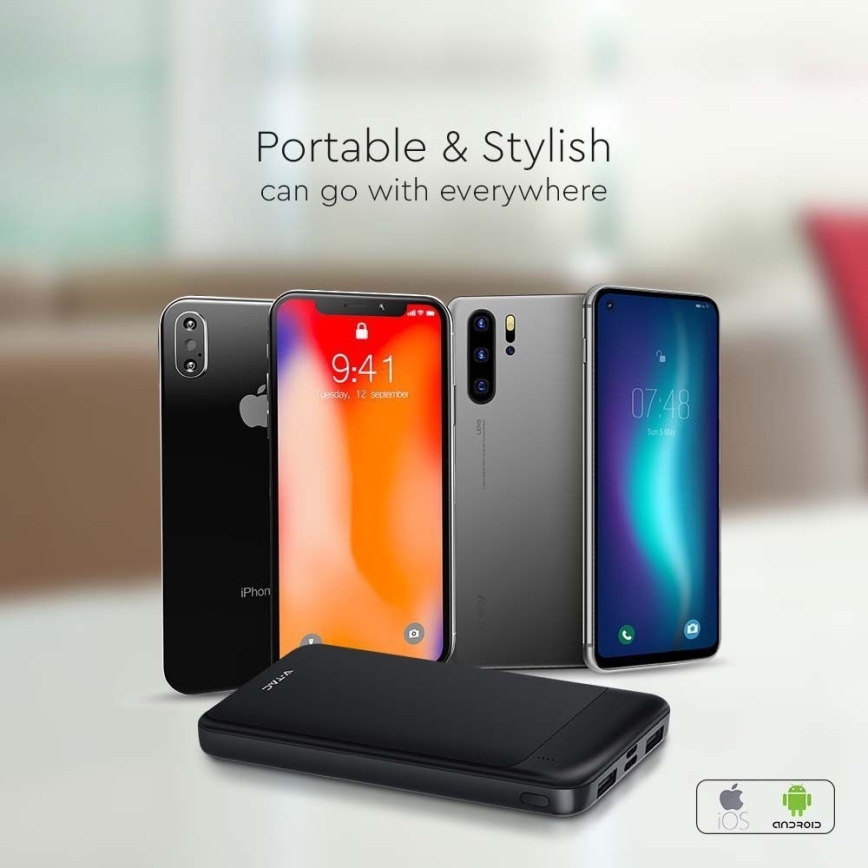 Внешний аккумулятор Power Delivery 10000mAh/22,5W/5V черный