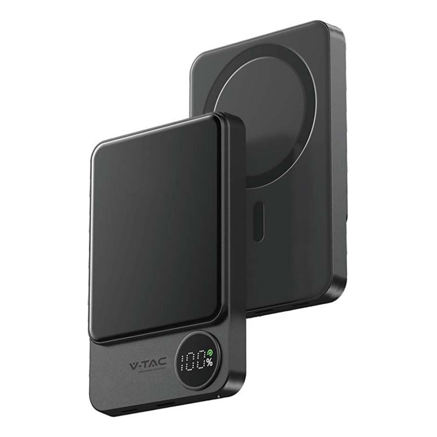 Внешний аккумулятор с магнитным дисплеем Power Delivery 10000mAh/20W/5V черный