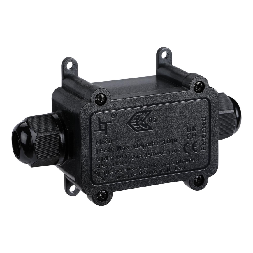 Водонепроницаемая распределительная коробка 24A/230V IP68