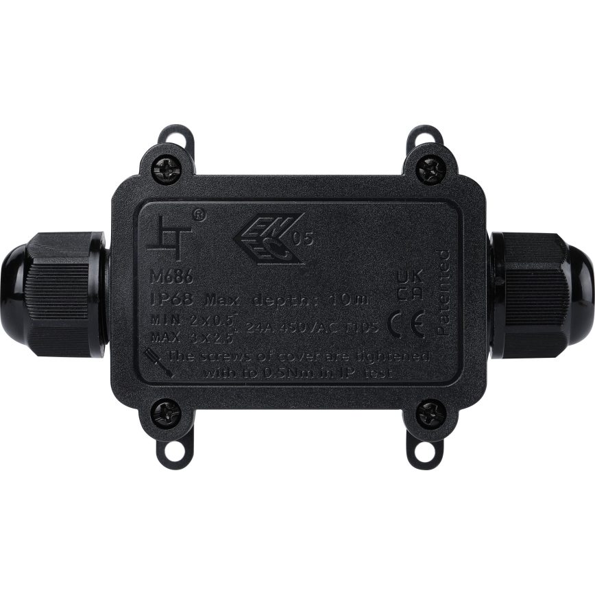 Водонепроницаемая распределительная коробка 24A/230V IP68