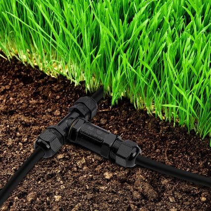 Водонепроницаемый соединительный разъем IP68 черный