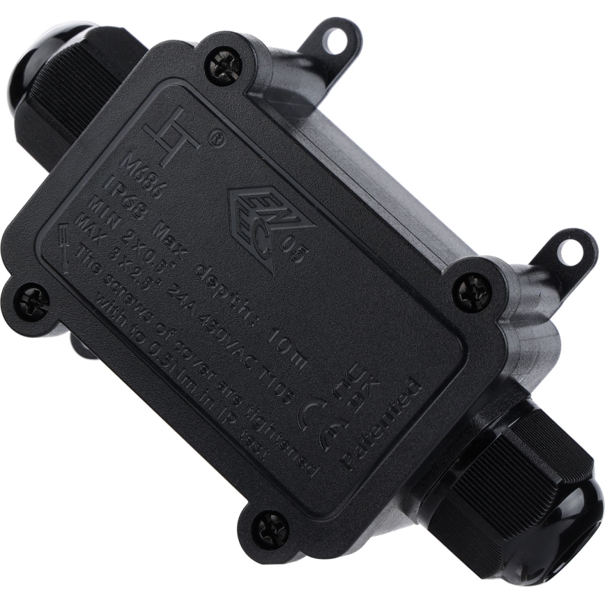 Водонепроникна розподільна коробка 24A/230V IP68