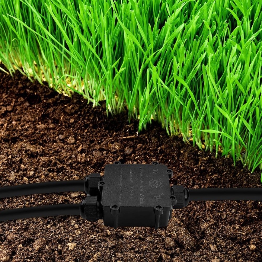 Водонепроникна розподільна коробка IP68 чорний