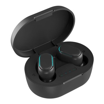 Водонепроникні бездротові Bluetooth-навушники 45 мАг чорного кольору
