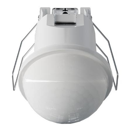 Встраиваемый датчик движения для подвесного потолка, 360°, 1200W/230V, IP54, белый