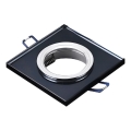 Встраиваемый потолочный светильник 1xGU10/MR16/10W/230V 9×9 см, чёрный