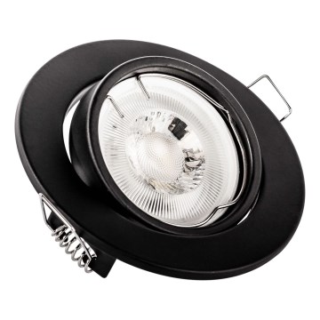 Встраиваемый потолочный светильник 1xGU10/MR16/10W/230V Ø 9 см черный