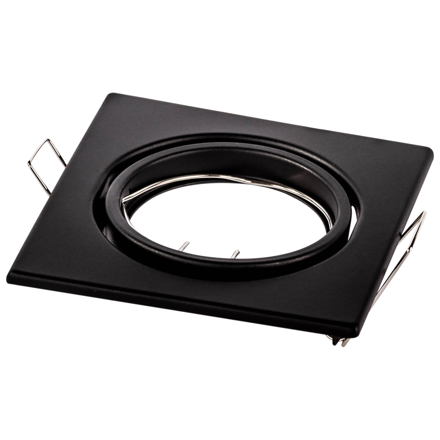 Встраиваемый потолочный светильник 1xGU10/MR16/10W/230V, 9x9 см, чёрный