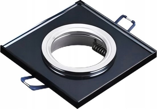 Встраиваемый потолочный светильник 1xGU10/MR16/10W/230V 9×9 см, чёрный