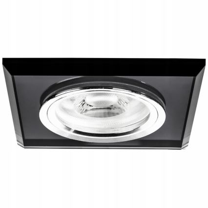 Встраиваемый потолочный светильник 1xGU10/MR16/10W/230V 9×9 см, чёрный