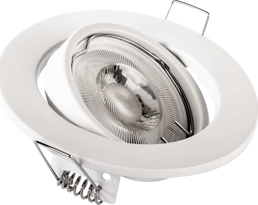 Встраиваемый потолочный светильник 1xGU10/MR16/10W/230V, диаметр 9 см, белый