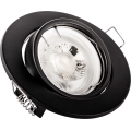 Встраиваемый потолочный светильник 1xGU10/MR16/10W/230V Ø 9 см черный