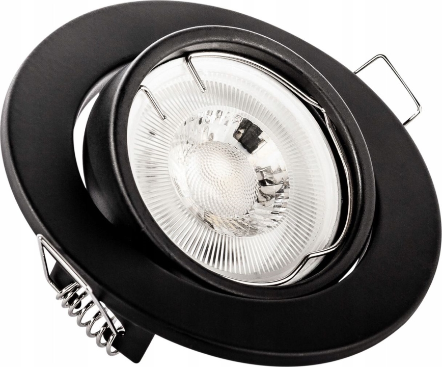 Встраиваемый потолочный светильник 1xGU10/MR16/10W/230V Ø 9 см черный