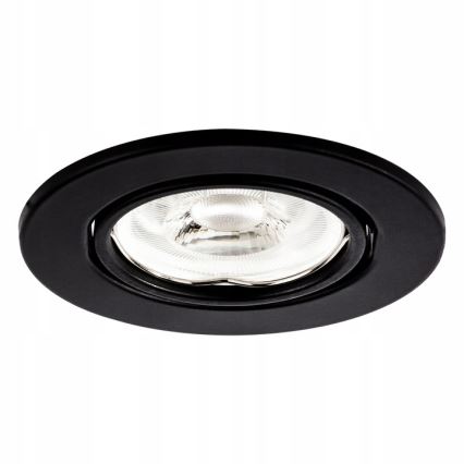 Встраиваемый потолочный светильник 1xGU10/MR16/10W/230V Ø 9 см черный