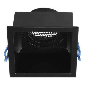 Встраиваемый светильник GU10 9x9 см черный