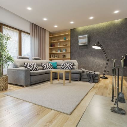 Встраиваемый светильник GU10, диаметр 9 см, белый