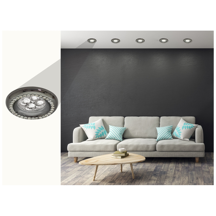 Встраиваемый светильник SOC 1xGU10/50W/230V черный