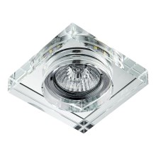 Встраиваемый светодиодный потолочный светильник ELEGANT DOUBLE LIGHT 1xGU10/50W+LED/3W