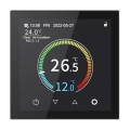 Встраиваемый термостат 230 В, черный, Wi‑Fi, с поддержкой Tuya