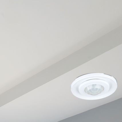Встроенная датчик движения PIR 360° 400W/230V белая