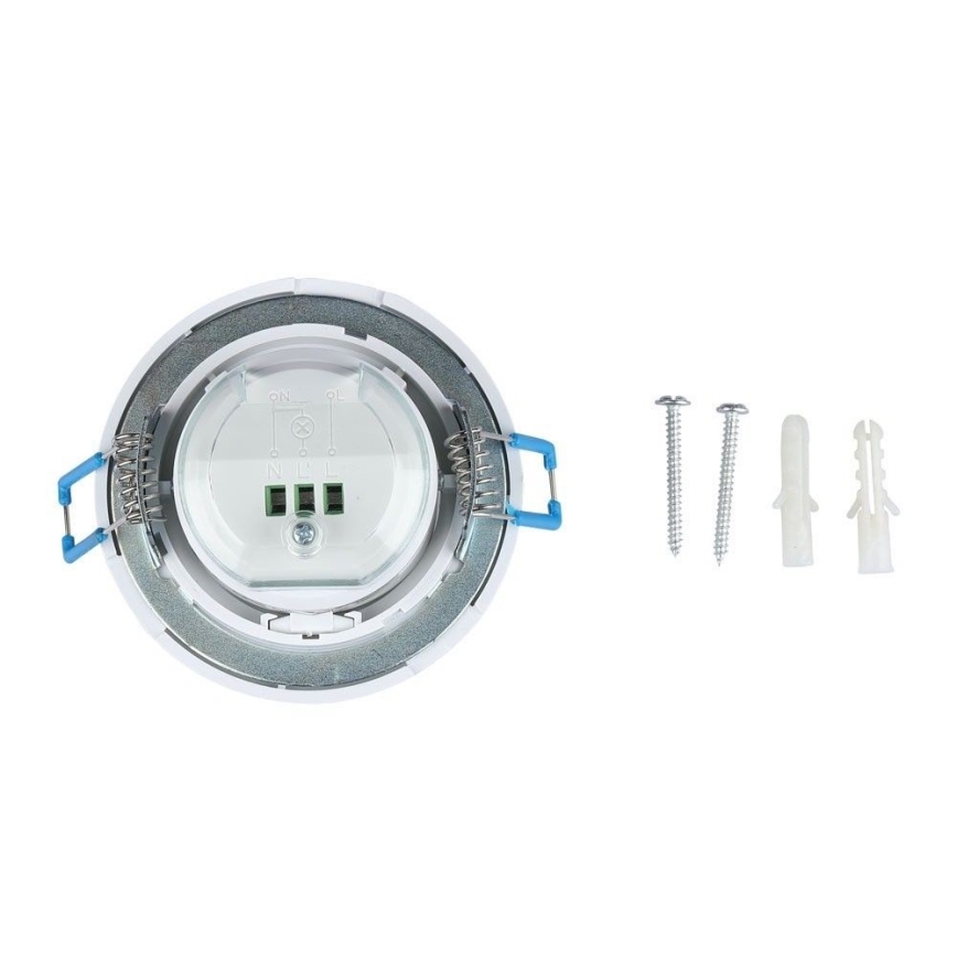 Встроенная датчик движения PIR 360° 400W/230V белая