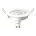 Встроенный потолочный светодиодный светильник Philips 1xGU10/4,7W/230V 2700K