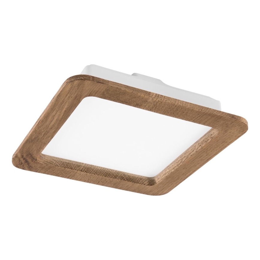 Встроенный потолочный светодиодный светильник WOODY SPOT LED/17W/230V 3000K грецкий орех 18,5x18,5 cm