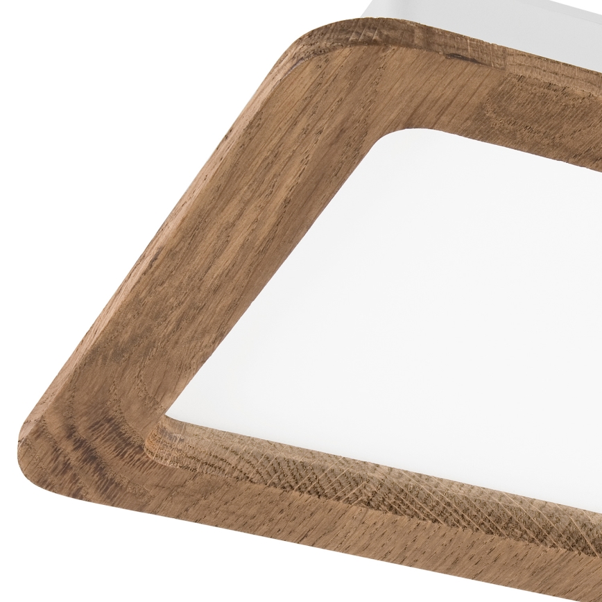 Встроенный потолочный светодиодный светильник WOODY SPOT LED/17W/230V 3000K грецкий орех 18,5x18,5 cm