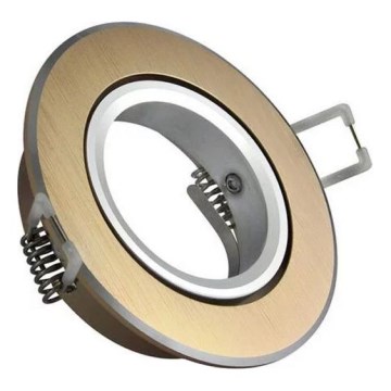 Встроенный светильник EAST OPAL 1xGU10/8W/230V диаметр 8,5 см золотистый