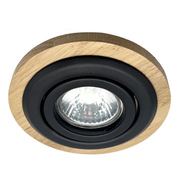 Встроенный светильник TOBBY 1xG9/20W/230V диаметр 11,5 см дуб/черный